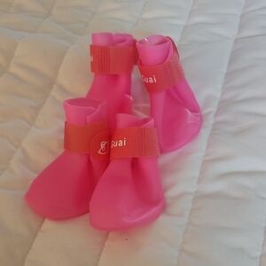 Pet Pink Rain Shoes